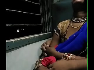 smooching a sleeping bhabhi in train